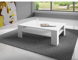 Gulio - Konferenční stolek (bílý MDF lesk)